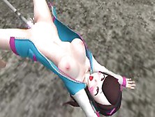 3D Hentai Anime D. Va Overwatch Machine Fuck Sqirt