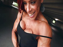 Muscular Readhead Babe