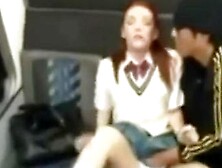 Redhead Girl Bus Seduction 240P