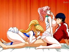Gorgeous anime girls mind-boggling xxx scene