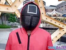 Asian Amateur Couple's Tattooed Blowjob and Handjob Fun