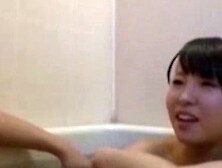 Daddy's cock in the bathroom