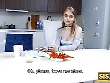 SISPORN.  Smart chick stimulates stepbrother by coition after a blowjob