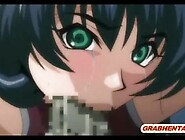 Chained hentai with blindfold gets big tentacle dicks in every hole