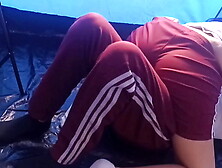 STUDENTS FUCK IN THE TENT,  she is a HOT Student fucking on the field trip,  she likes to HIDDENLY FUCK - Real Homemade Video