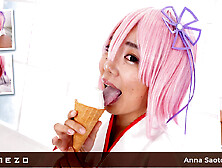 Vanila Ice Cream And Sperm Creampie For - Anna Saotome