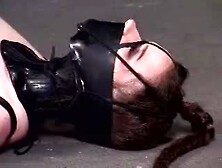 Oral stretch,  leather corset and other amazing tools for torturing