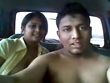 Kinky Indian couple fucking inside the car
