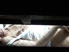 Petite asian babe rubbing