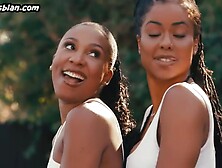 Tennis Ebony Lesbians In Outdoor Fuck