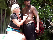 Busty Mandie McGraw Licks And Mounts Rome Major's Giant Rod!