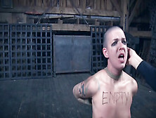 Face-Slapping Humiliation BDSM Scene With Baldhead Girl