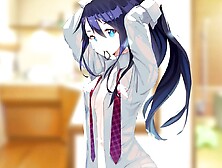 ASMR hentai video featuring a naughty stepsis taking a bath with you