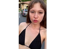 She Loves To Walk With Cum On Her Face