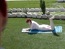 Redhead Teen Faces Off In A Wild Threesome