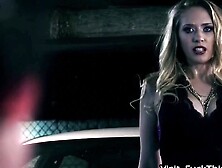 "Hot Blonde Bombshell Cagney Starr Gets Her Pussy Filled With Big Loads By Huge Black Dicks"