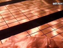 Honeys swim and get undressed underwater