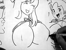 私のクソ巨乳妻クリタHeidi Xdeiosを描く時計として