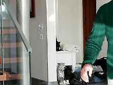 Threesome Frenzy #3 - Deep Throats Two Big Dicks While Getting Double Penetrated