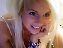 Blonde Teen On Webcam