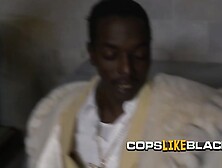 Pathetic pimp is caught smacking his chick by horny milf cops