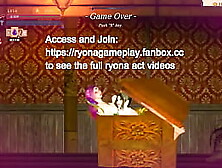 Hot pink haired lady having sex with a princess in G. hell 2 new hentai game video