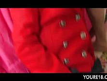 Teen slut deep throated and pussy smashed