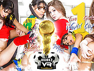 Two Girls & One World Cup Preview - Jojo Kiss & Katya Rodriguez - Wankzvr