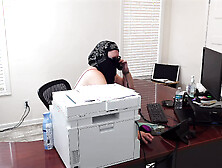 Office sex - Real estate agent in mini dress no panties - Skirt - busty milf - point of view - enormous behind white bitch - spu