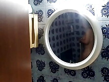 Spying on my Stepsister in the Shower,  Voyeur Cam