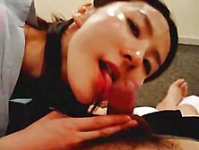 Asian Woman Enjoys The Taste Of Cock In Her Mouth