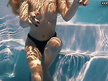 Perfect Body Blonde Teen Enjoys Naked Swimming