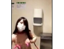 Japanese BDSM slut Yumi training herself.