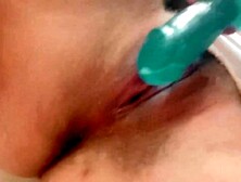 See THERAWHONEY Push Giant Sex tool Inside Her Taut Twat