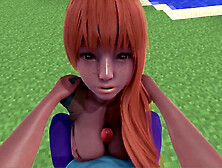 Steve has a wild time with Alex in Minecraft's alpha version