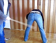 Caned On Her Bare Butt