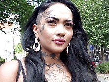 GERMAN SCOUT - BROWN LATINA INK INSTAGRAM MODEL BIBI PICKUP TO FUCK IN AMSTERDAM - Reality