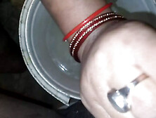 Priya bhabhi massaged my wang and applied soap and took out the water of Hila