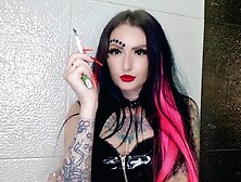Cigarette smoke. Smokin' fetish. Hot smokin' Female-dominant