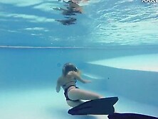 Sophie Murena blonde girl masturbating in the pool