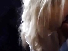 Blonde Amateur In Glasses Blowjob And Titty Fun