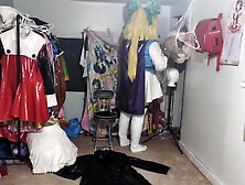 Kigurumi Double Breathplay chastity PVC Nino Cosplay 2 angles
