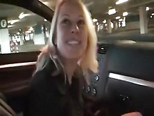 Blonde Slut Toys Her Ass In A Car And Lets Me Drill Her Twat