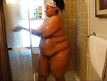 Black Bbw Wet And Sexy In The Shower