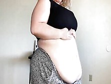 Bbw Bodylovebritt Bloated Belly Jiggles