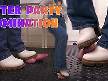 AFTER PARTY DOMINATION in WHITE BOOTS