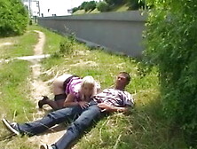 Blonde fuck in public Serbian - German