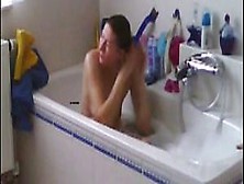 Spied My Mom Shaving Her Pussy In Bath