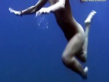 Underwater Swimming Girls On Tenerife