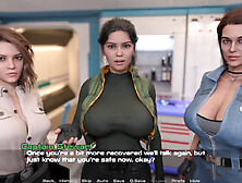 Animated POV of a big-boobed teen and her appealing butt